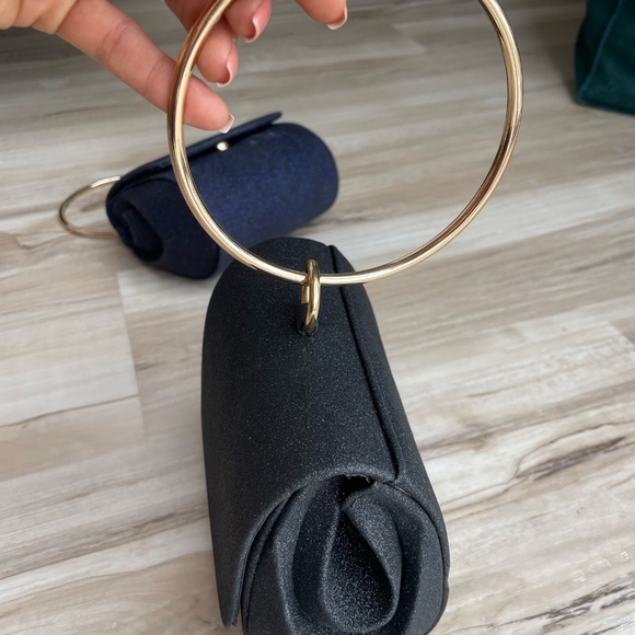 Top Handle Glitter Micro Satchel - Picture 3 of 4